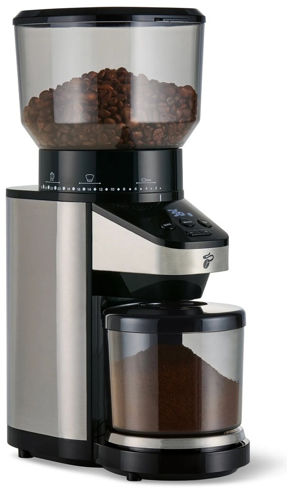 Mlynček na kávu s váhou, elektrický