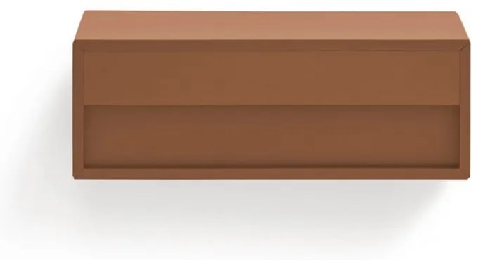 Závesný nočný stolík v tehlovej farbe Platt – Teulat