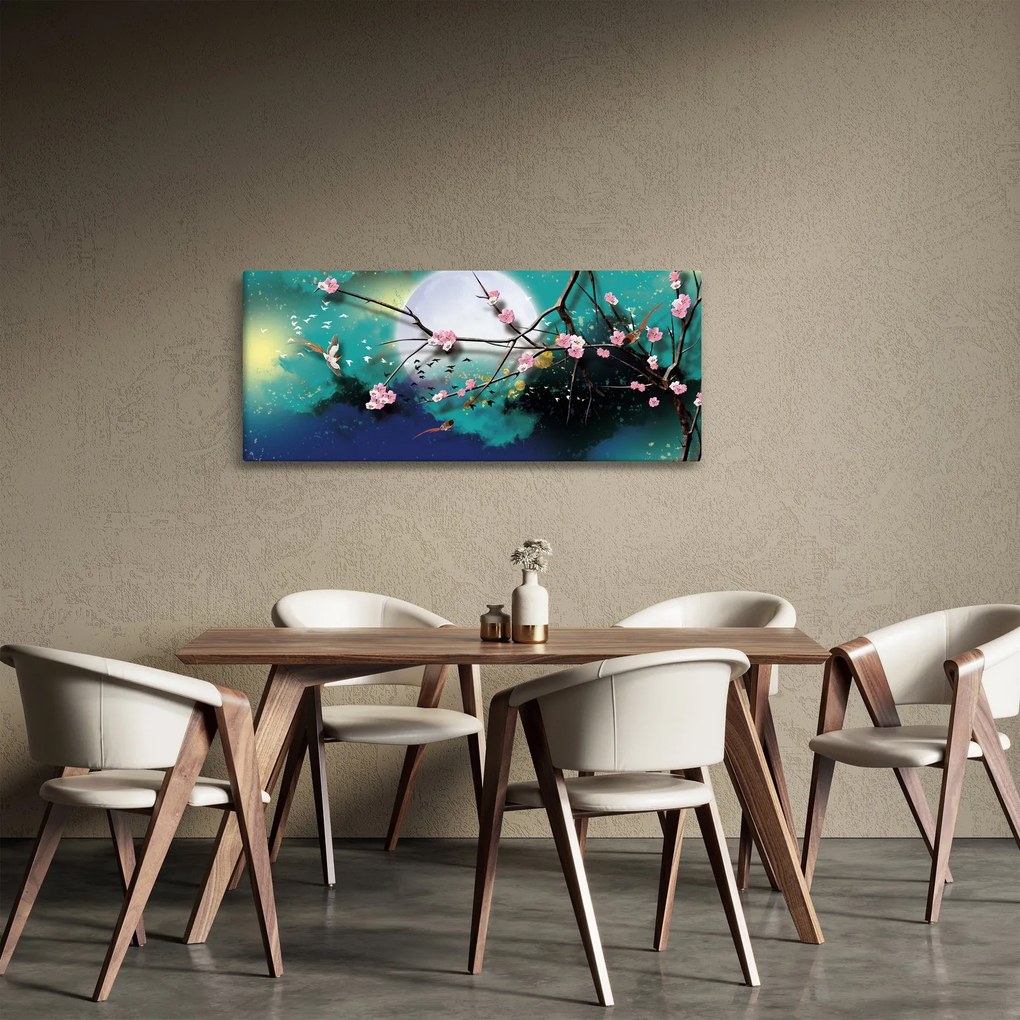 Obraz - Strom, grafika (120x50 cm)