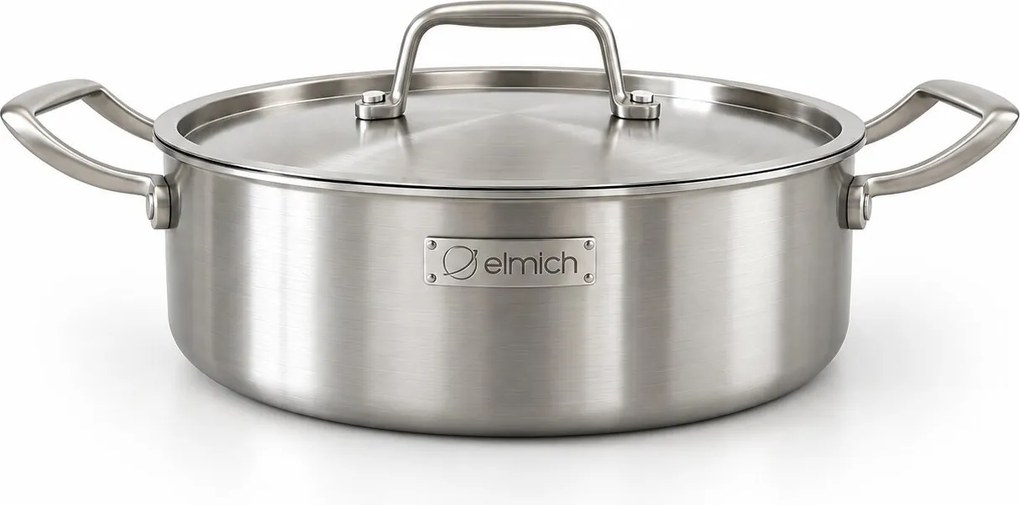 Elmich Hlboká panvica s nepriľnavým keramickým povrchom Tria Ceramic 28 cm
