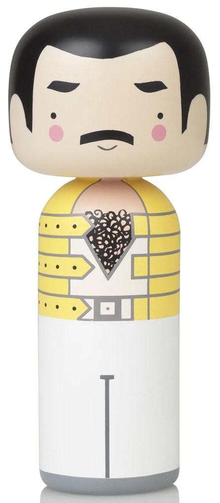 Lucie Kaas Drevená kokeshi bábika FREDDIE 14,5 cm