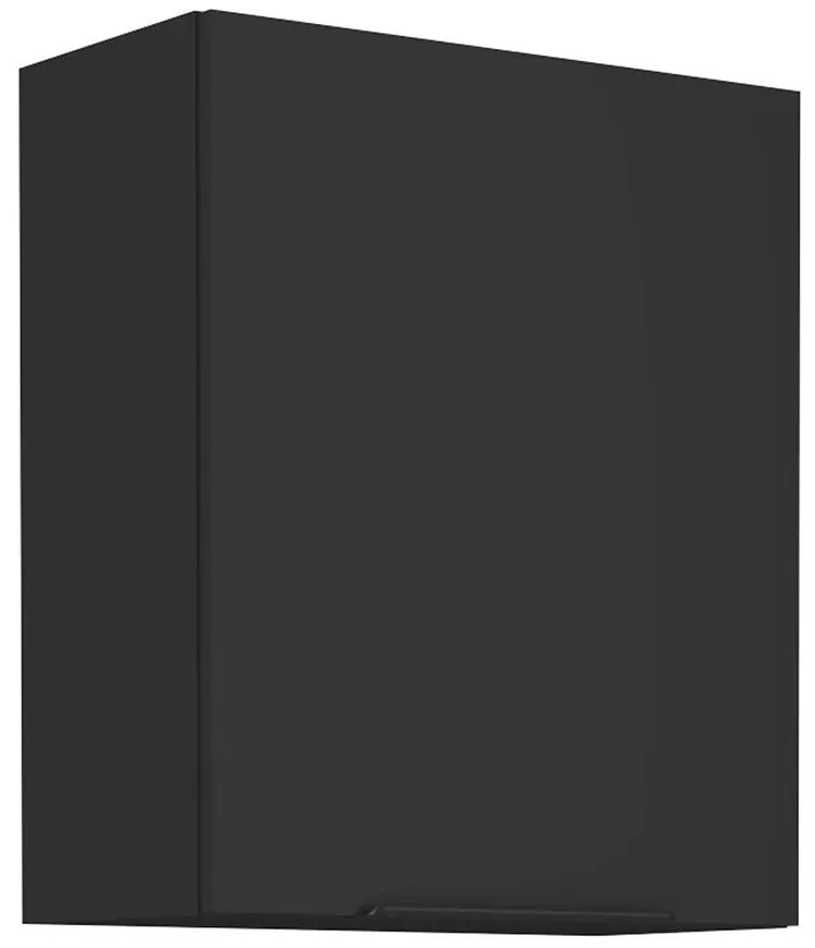 Kuchynská skrinka Siena čierna mat 60g-72 1f