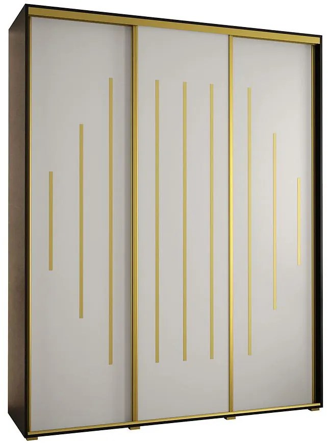 Skriňa 45 Canaris 12 190 čierna/biela/gold