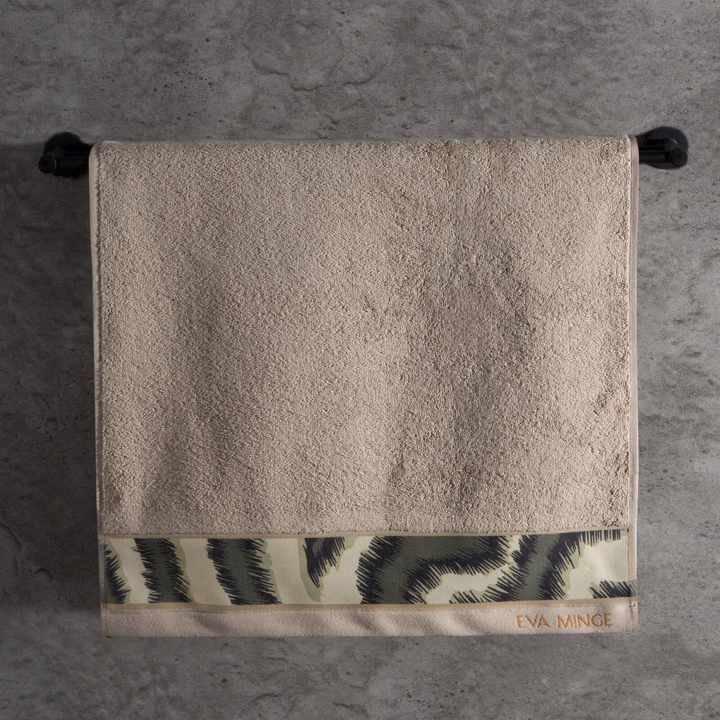 BAVLNENÝ UTERÁK EVA MINGE24 50X90 CM TMAVOBÉŽOVÁ