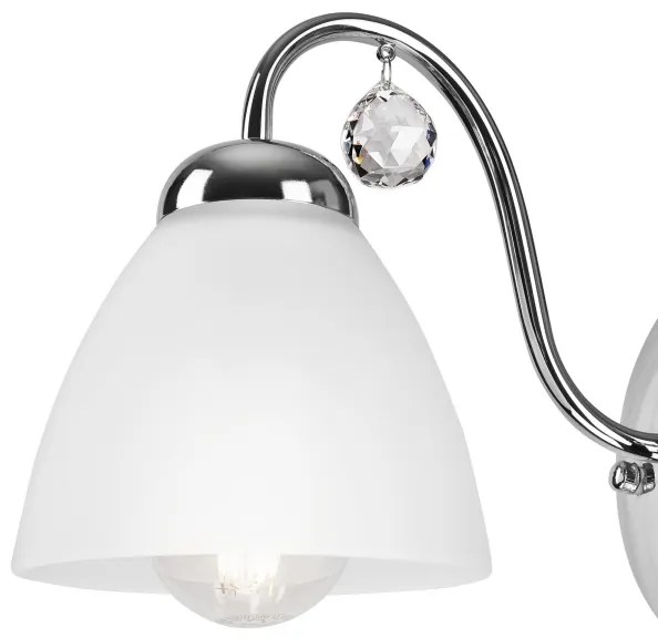 Nástenná lampa MIRANDA 1xE27/60W/230V lesklý chróm