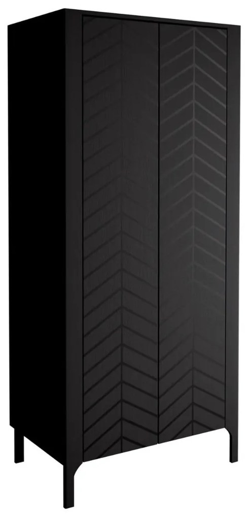 DVOJDVEROVÁ ŠATNÍKOVÁ SKRIŇA SALOME ČIERNA 90 cm