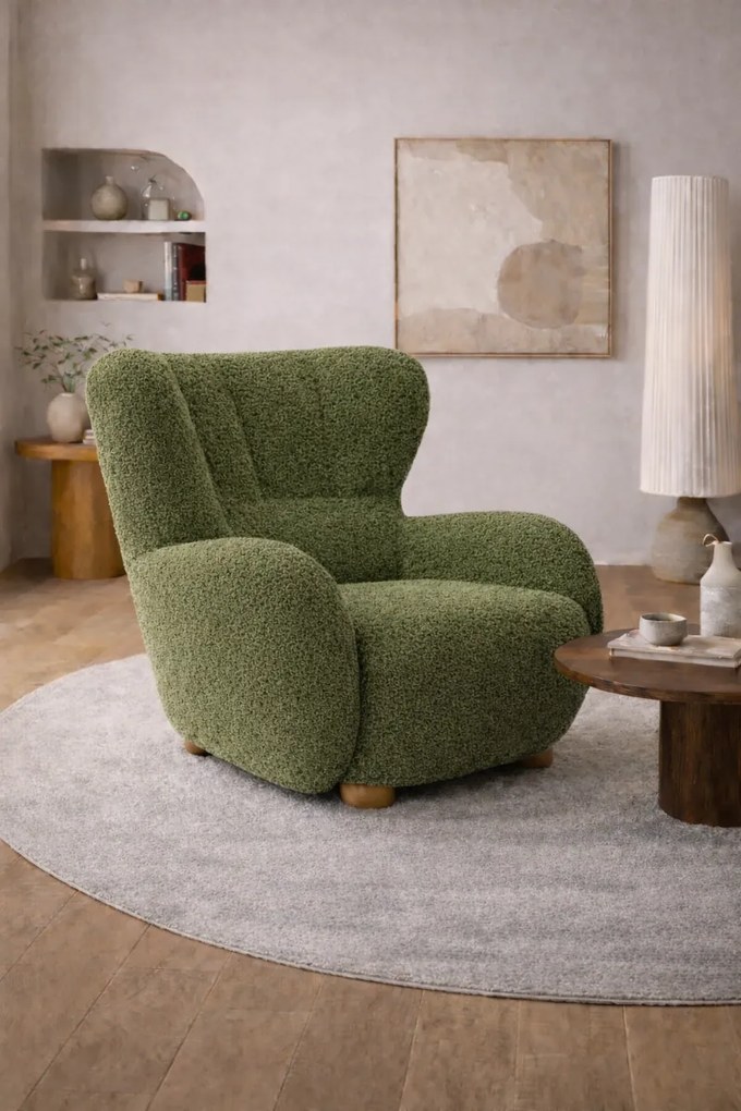 RELAXAČNÉ KRESLO PONCIO ROLF 14 ARMY ZELENÁ