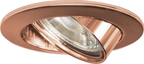 Inteligentné zapustené bodové svietidlo medené, naklápacie, vrátane Wifi GU10 - Edu