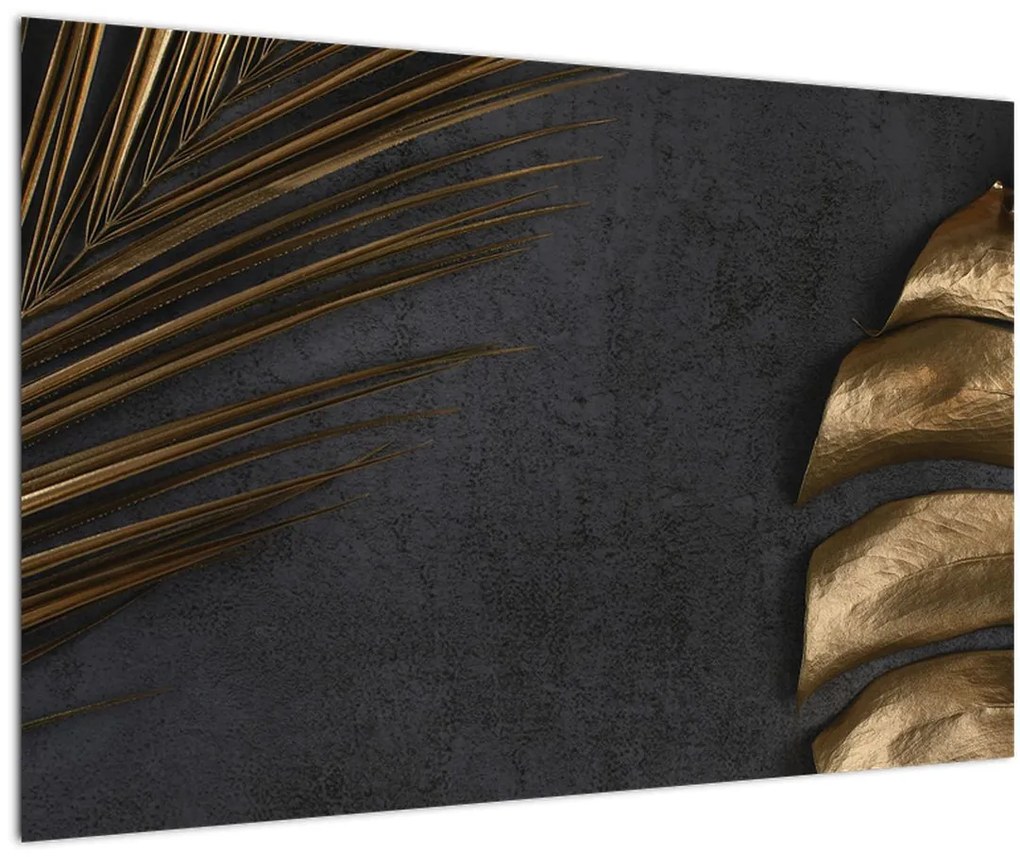 Obraz sa zlatými listami (90x60 cm)