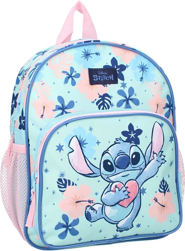 Detský batoh s predným vreckom Lilo a Stitch - motív Stitch so srdiečkom - Disney - 6L