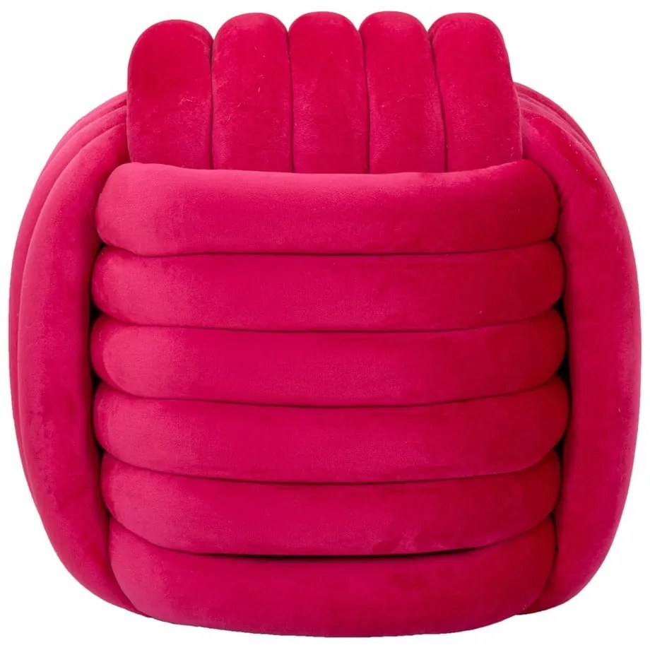 Ružový zamatový taburet Softy – Mauro Ferretti