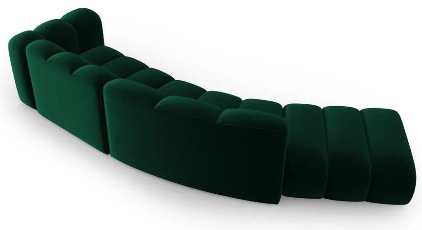 Tmavozelená rohová pohovka (pravý roh) Lupine – Micadoni Home