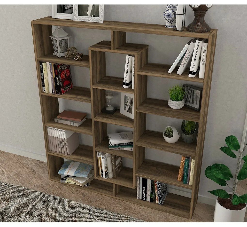 Knižnica Ample Walnut