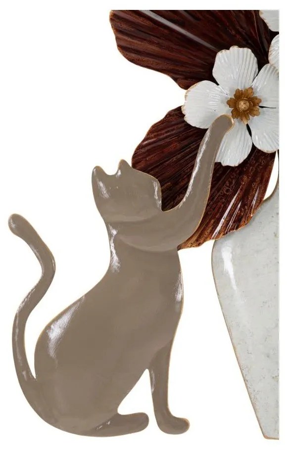 Kovová nástenná dekorácia 55x60 cm Cat – Mauro Ferretti