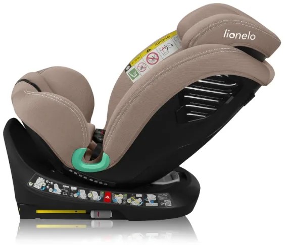 Lionelo - Otočná autosedačka s bázou BASTIAAN ONE i-Size 40-150 cm, piesková