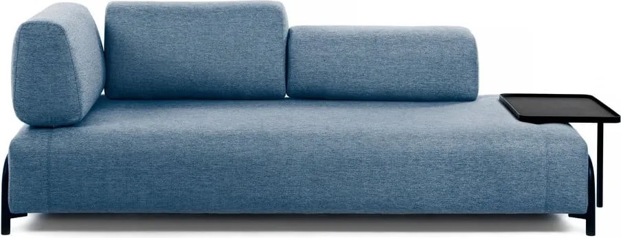 Modrá pohovka s odkladacím priestorom Kave Home Compo