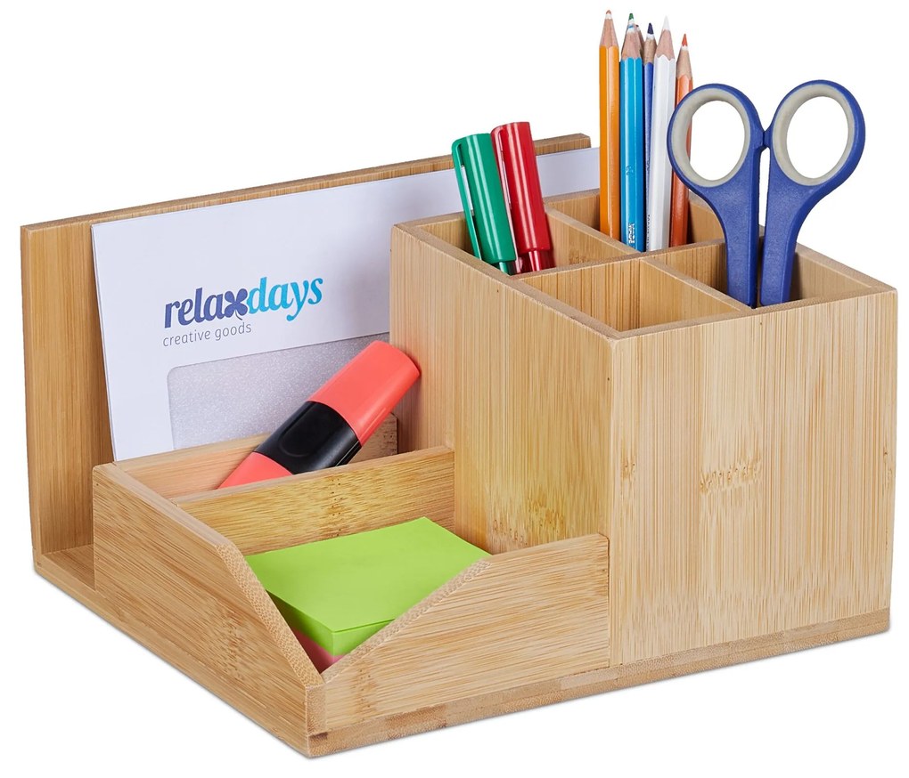 Bambusový organizér na kancelárske potreby, RD47995
