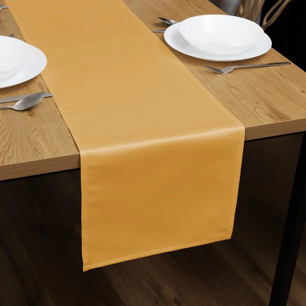 Biante Saténový behúň na stôl polyesterový Satén LUX-029 Zlatý 35x180 cm