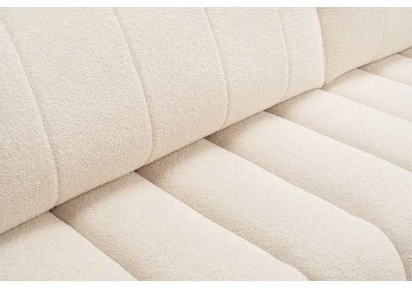 Rozkladacia rohová sedacia súprava DESIO s úložným priestorom v tvare L, pravé prevedenie, béžová