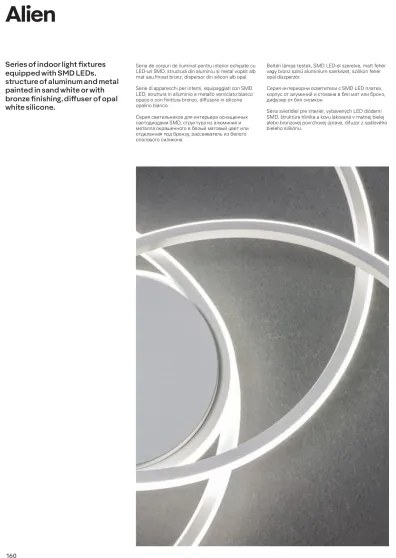 Redo 01-1801 - LED Stmievateľné stropné svietidlo ALIEN LED/60W/230V 3000K biela