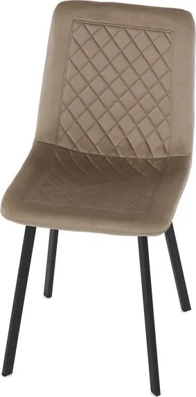 Jedálenská stolička zamatová, béžová DCL-973 CAP4