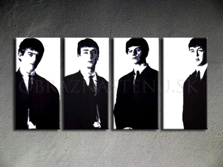 Ručne maľovaný POP Art obraz Beatles | rôzne rozmery