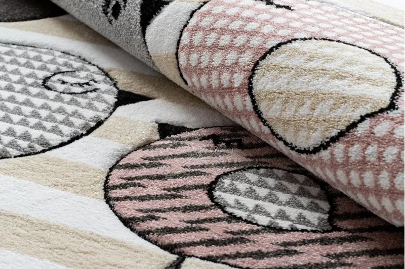 Detský kusový koberec Petit Birds cream, 160x220, šedá, detská izba, Dywany Łuszczów