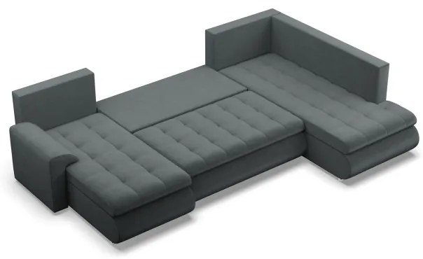 Sedacia súprava FORESTA Kronos v tvare U, pravá tmavosivá