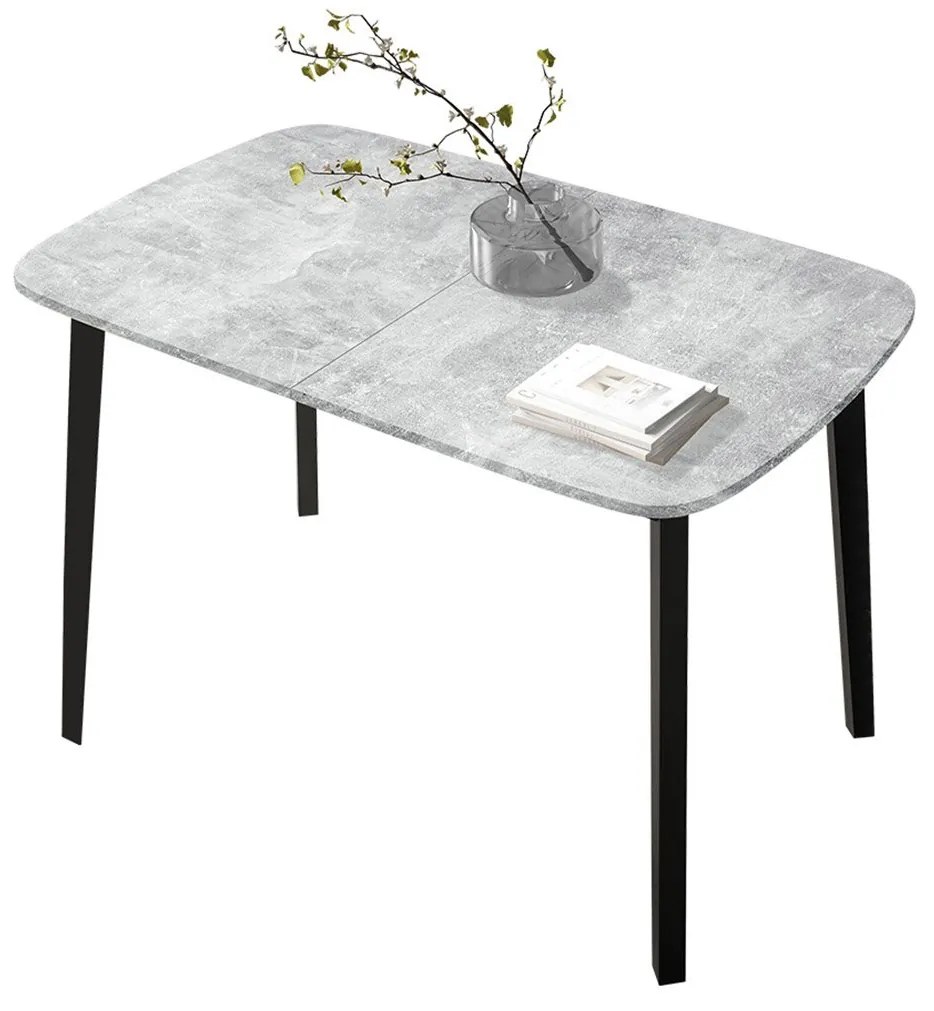 Jedálenský stôl Grazpen S 130x80, Farby:: biela / čierna