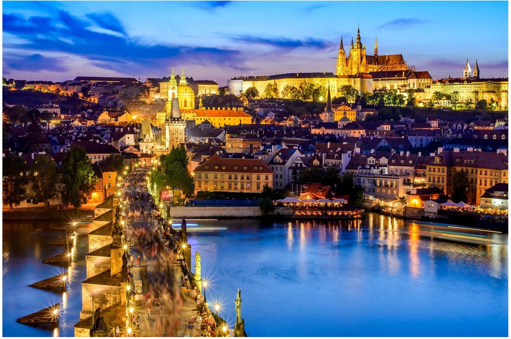 Obraz - Karlov most, Praha, Česká Republika (90x60 cm)