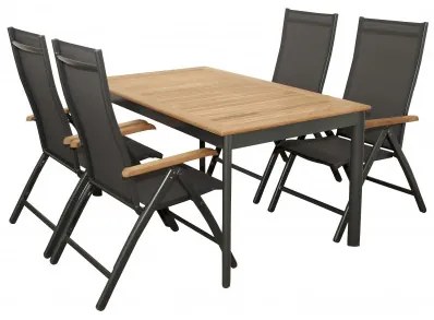 Doppler Concept teak 4+1 - záhradné sedenie (hliník/drevo)