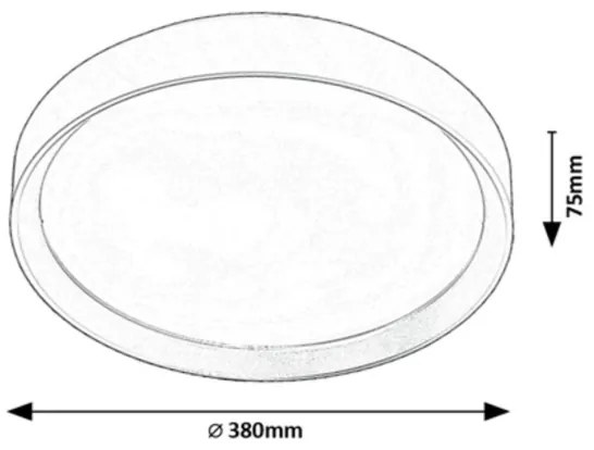 Rabalux 71185 - LED Stropné svietidlo LIATRIS LED/25W/230V 3000K pr. 38 cm