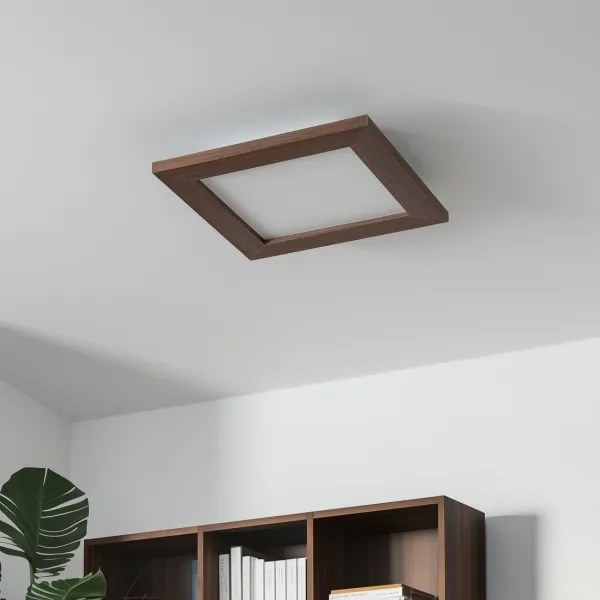 Brilagi - LED Stropné svietidlo SLIMFRAME WOOD LED/25W/230V 34x34 cm tmavohnedá
