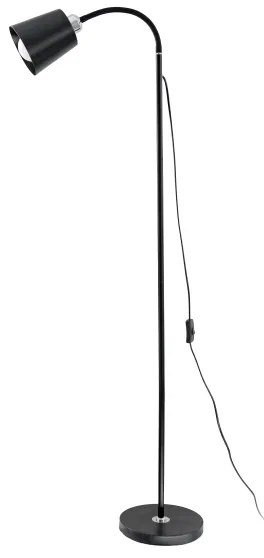 Stojacia lampa 1xE27/40W/230V čierna