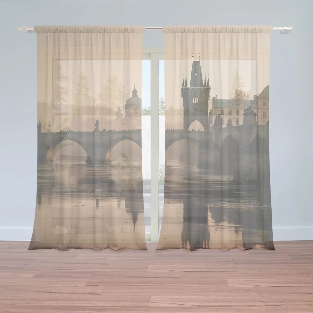 Sablio Záclony Praha Karlov most 1: 2ks 150x250cm