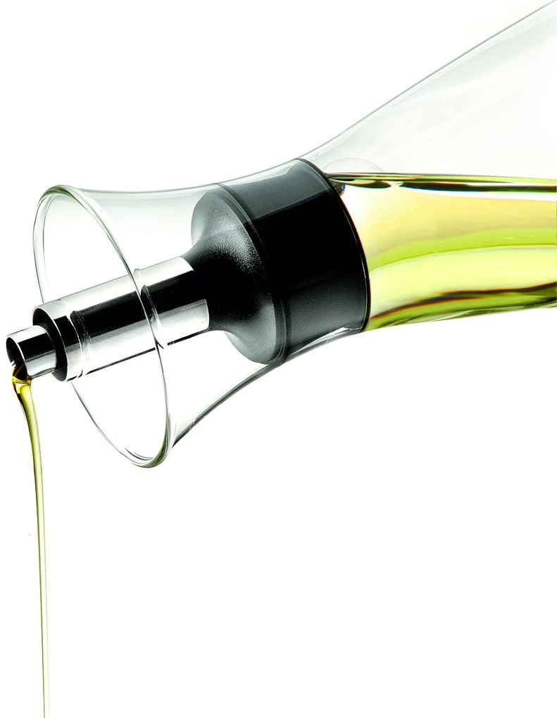 Eva Solo Sklenená flaša na olej/ocot s lievikom Drip-free 0,5 l