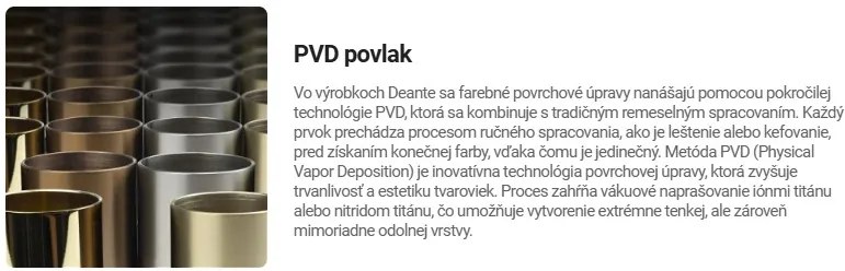 Deante Eridan, vysoká drezová batéria s výsuvným výtokom pre filtrovanú vodu h-333, zlatá matná, DEA-BRE_R75M