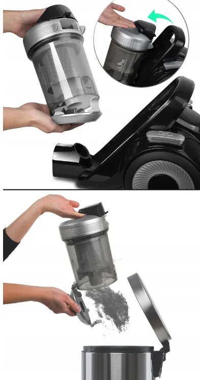Bezvreckový vysávač so sadou nástavcov 4000W