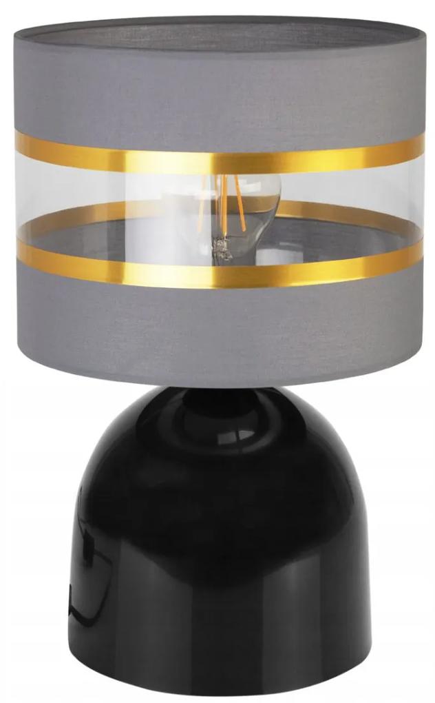 Stolná lampa Elegance, 1x textilné tienidlo (výber zo 6 farieb), (výber z 2 farieb konštrukcie), g