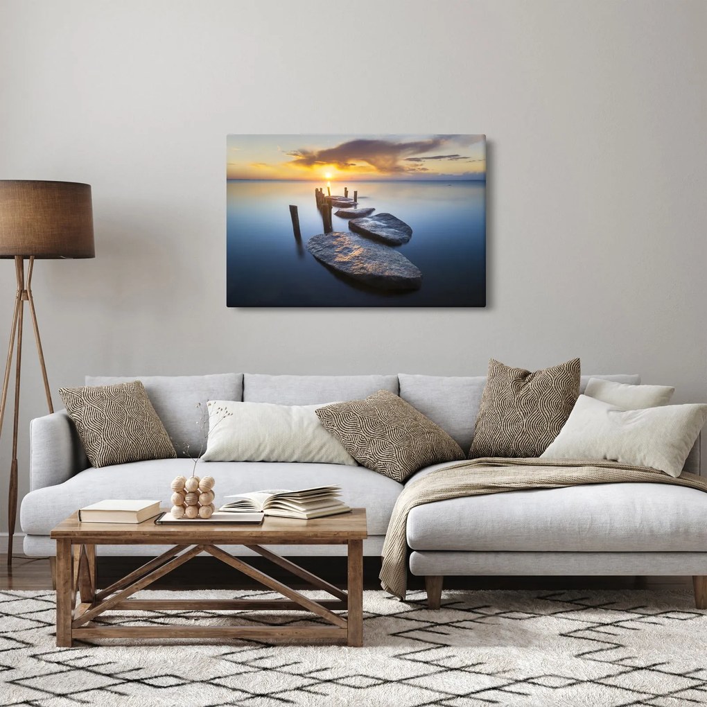 Obraz - Kamenné mólo (90x60 cm)