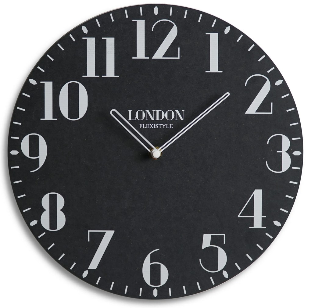 Dekorstudio Moderné drevené hodiny Retro London 30cm