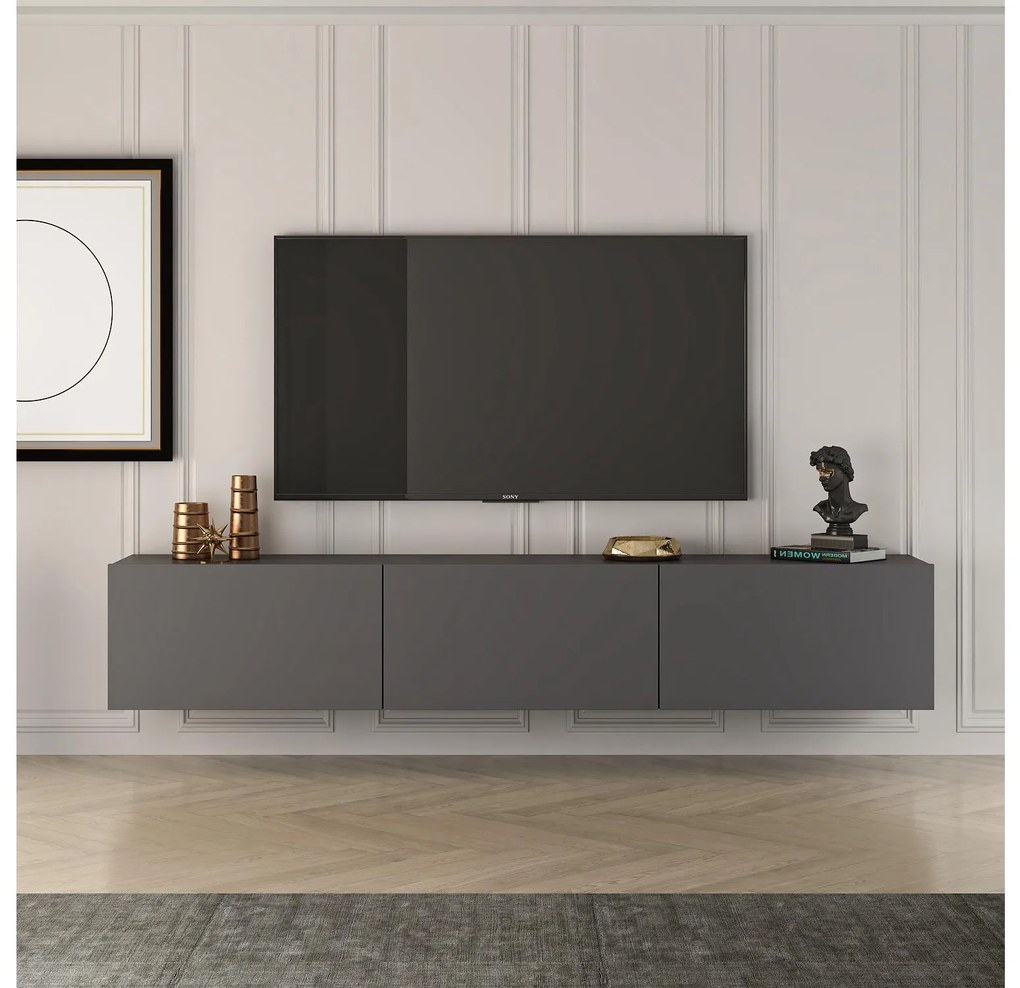TV stolík/skrinka Westham (antracit) . Akcia -30%. Vlastná spoľahlivá doprava až k Vám domov. 1102649