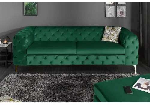 Sedacia súprava 39312 240cm Modern Barock - Zamat Smaragdovozelená  - Komfort-nábytok