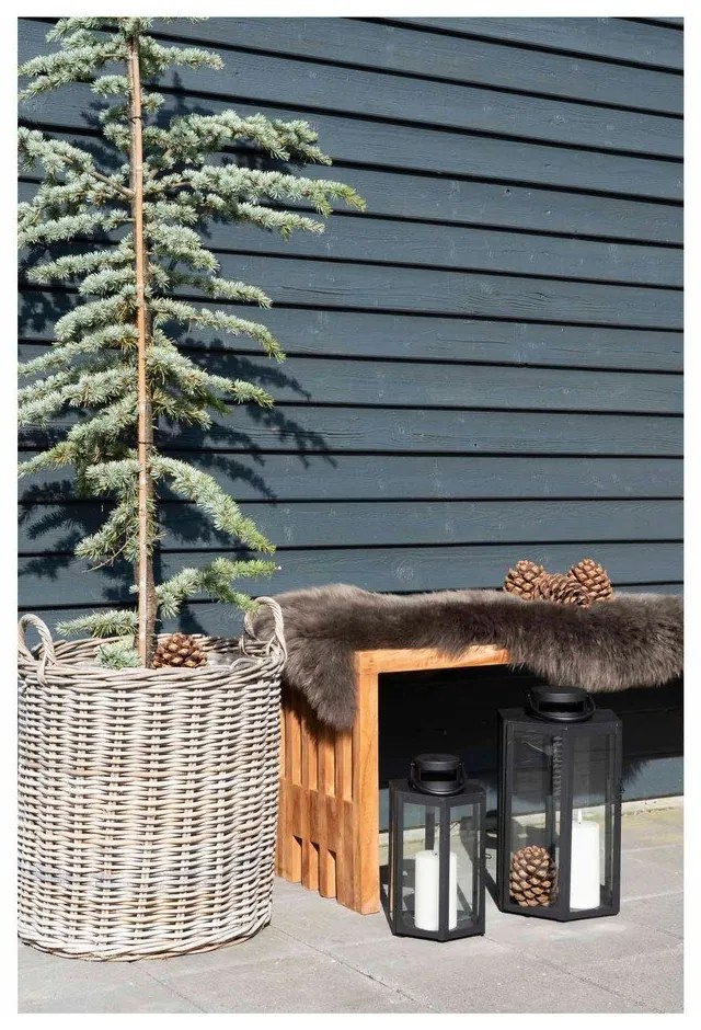 Záhradná lavica z tíkového dreva House Nordic Benidorm, 90 x 30 cm