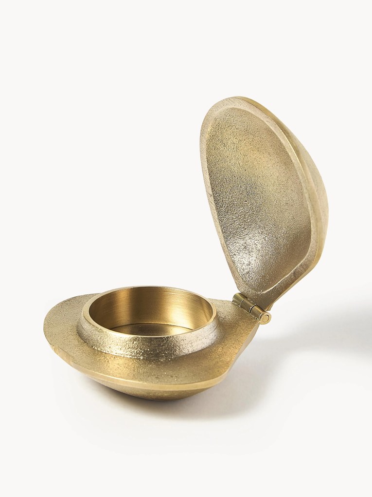 Mosadzný svietnik Clam