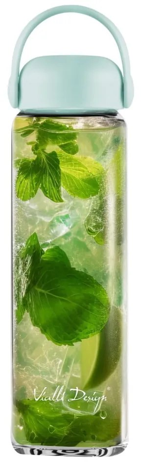 Sklenená fľaša v mentolovej farbe 540 ml Fuori – Vialli Design