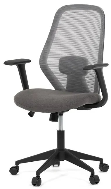 Autronic BONTEC Kancelárska stolička, hojdací mechanizmus, čierna sieťovina, KA-V3149 BK Farba: Šedá