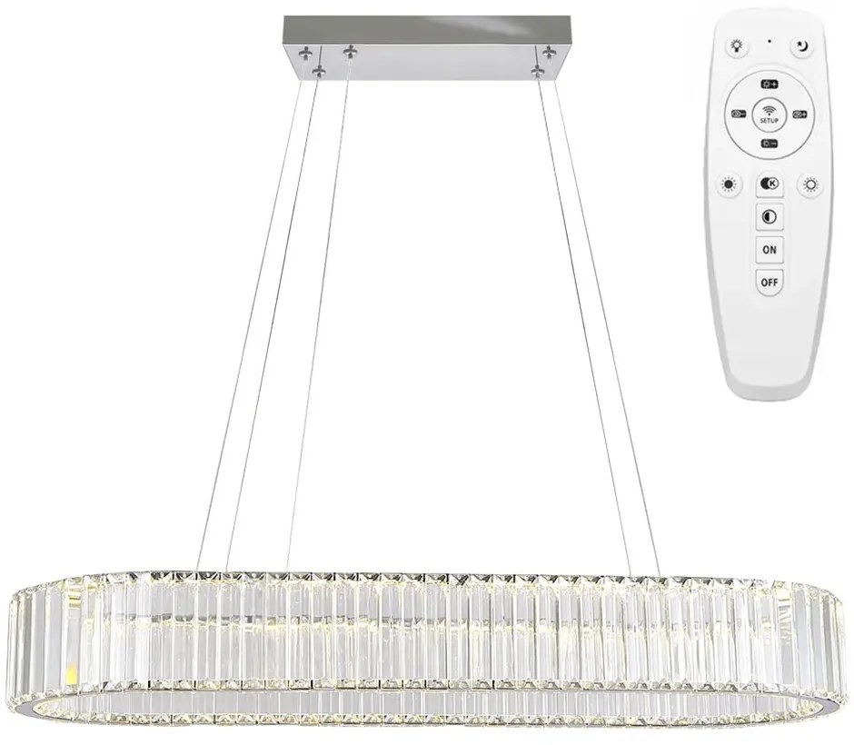 Toolight Toolight, LED stropné svietidlo, 32W, APP1547-CP, chrómová, OSW-05476
