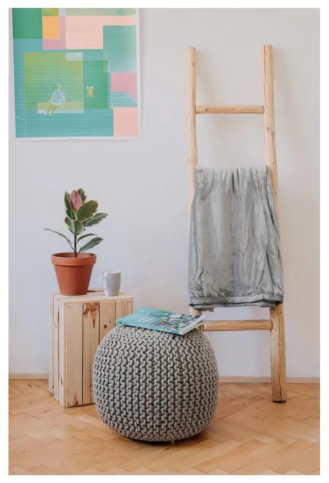 Tmavosivý puf na sedenie Bonami Essentials Jagger