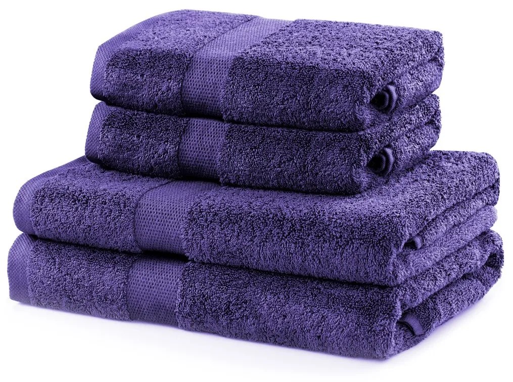 Súprava fialových uterákov DecoKing Niki